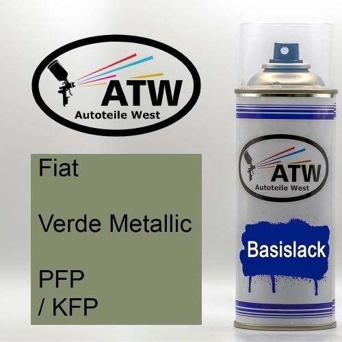 Fiat, Verde Metallic, PFP / KFP: 400ml Sprühdose, von ATW Autoteile West.